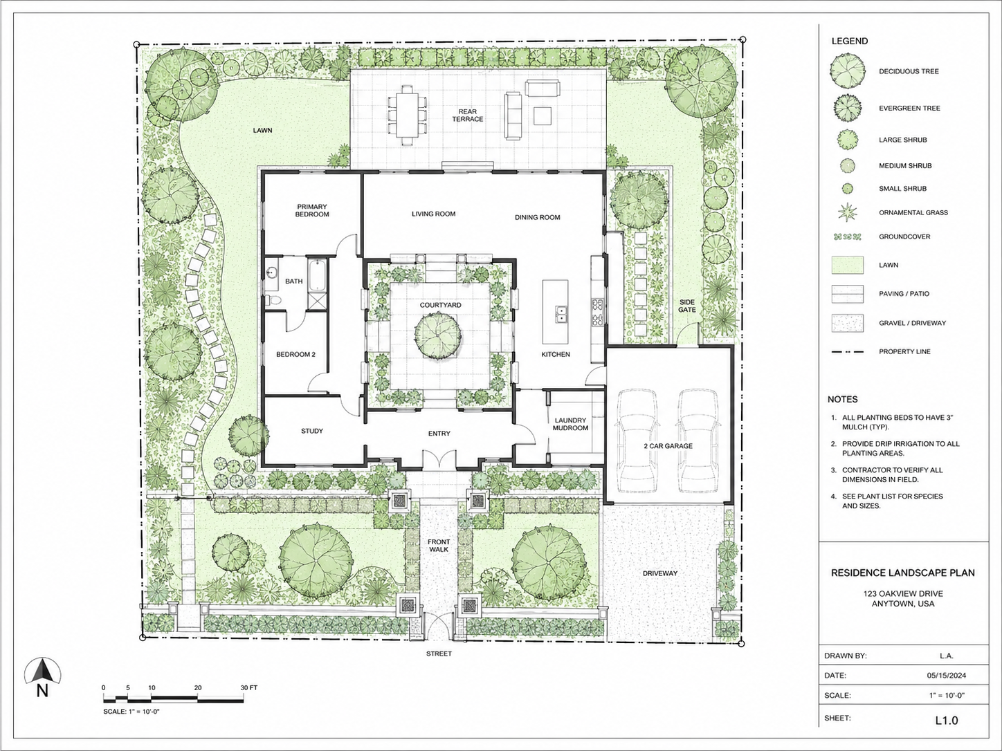 Example floor plan